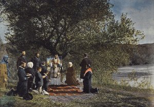 La messa sulla riva del Giordano da European Photographer